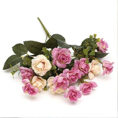 Primrue Home Party Wedding Decor Classic European 15 Heads Artificial Rose Flowers Xmas Gift Silk | 13.3858 H x 5.1181 W x 3.1496 D in | Wayfair