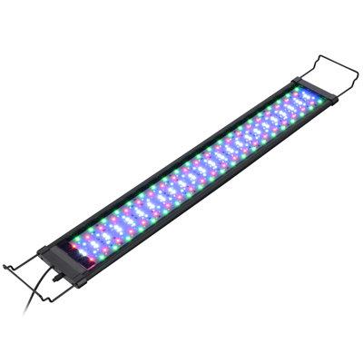 The Holiday Aisle® Heina Aquarium LED Light Metal (great for large aquariums) in Black | 2.8 H x 48.4 W x 5.6 D in | Wayfair