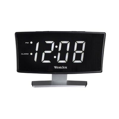 Westclox Clocks Digital Electric Alarm Tabletop Clock Plastic/Acrylic in White | 4.29 H x 6.9 W x 2.12 D in | Wayfair 71018W
