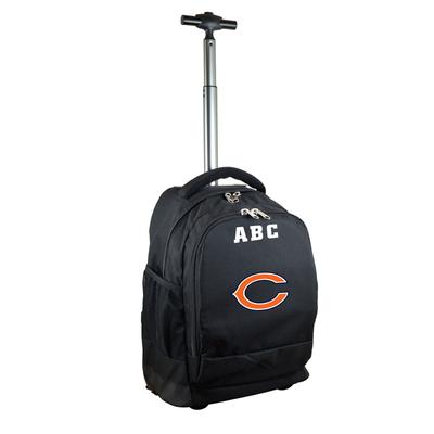 MOJO Black Chicago Bears 19'' Personalized Premium Wheeled Backpack