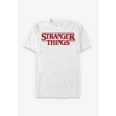 Men's Big & Tall Stranger Things Tee by Netflix in White (Size 5XL)