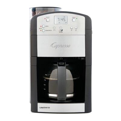 Capresso CoffeeTEAM GS Grind & Brew Coffee Maker Metal in Black/Brown/Gray | 15.5 H x 9 W x 9.5 D in | Wayfair 464.05