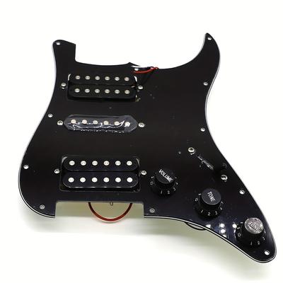Loaded Strat Electric Guitar Prewired St Pickguard With Single Colis Humbucker Pickups Neck Middle Bridge