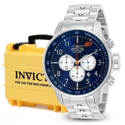 Invicta S1 Rally Men's Watch Bundle - 48mm Steel with Invicta 8-Slot Dive Impact Watch Case Light Yellow (B-23080-DC8-LTYEL)