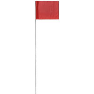 PRESCO 4536R-200 Marking Flag,Red,Blank,PVC,PK100