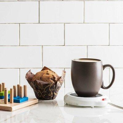 Imperial Home Lexi Home Desktop Coffee/Tea Mug Warmer Plastic in White | 1 H x 4.5 W x 4.5 D in | Wayfair MW1100