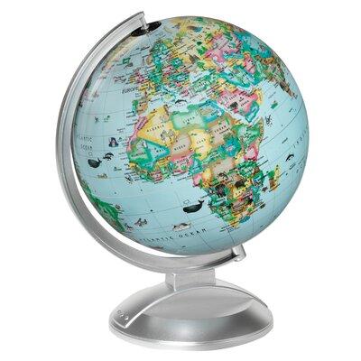 Symple Stuff Educational Globe Acrylic/Plastic in Indigo | 13.5 H x 11 W x 10 D in | Wayfair SYPL2793 39866211