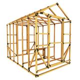 E-Z Frames E-Z Frame Chicken Coop Kit w/ Chicken Run For Up To 17 Chickens, Metal in Brown | 102 H x 96 W x 144 D in | Wayfair 8X12CCR