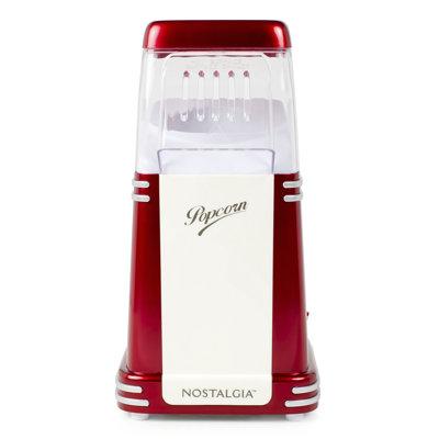 Nostalgia 8 Cooked Cups Hot Air Popcorn Popper in Red/White | 11.75 H x 7 W x 5.75 D in | Wayfair RHP310