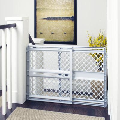 Toddleroo by North States Supergate Classic Baby Safety Gate Plastic/ (a practical & lightweight option) in Gray | 26 H x 42 W x 2 D in | Wayfair
