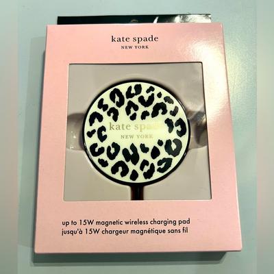 Kate Spade Cell Phones & Accessories | Kate Spade Magnetic Wireless Charging Pad | Color: Black/White | Size: Os
