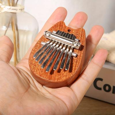 8 Key Mini Wooden Kalimba High Quality Exquisite Finger Thumb Piano Marimba Musical Good Accessory Pendant Gift