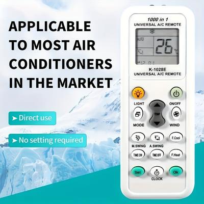Universal A/c Remote Control - Compatible With Multiple Brands And Models - Easy Temperature Control And Energy Savings