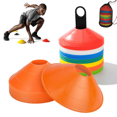 Agility Training Set - 6 Hurdles, 12 Cones, 10 Discs - Perfect For Football, Soccer, And Sports Field Training