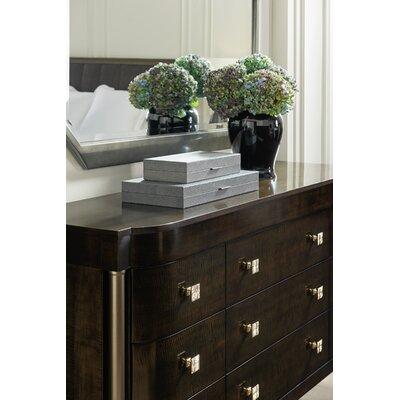 Caracole Classic Dramatic Presence 9 - Drawer Dresser Wood in Brown/Red | 39.5 H x 72 W x 20 D in | Wayfair CLA-017-031