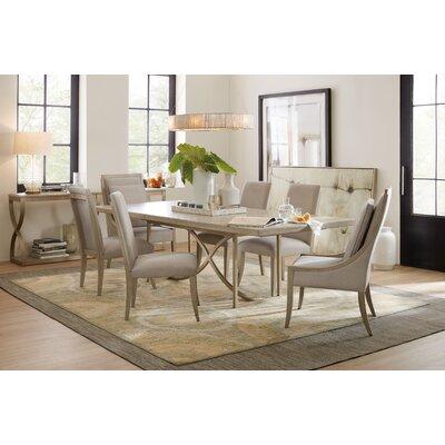 Hooker Furniture Elixir Rectangular Extendable Dining Table w/ Leaf Wood/Metal in Brown/Yellow, Size 30.75 H in | Wayfair 5990-75200-LTWD