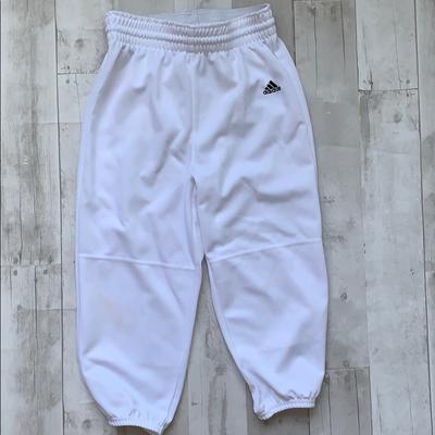 Adidas Bottoms | Boys Youth Medium Adidas White Baseball Pants | Color: White | Size: Mb