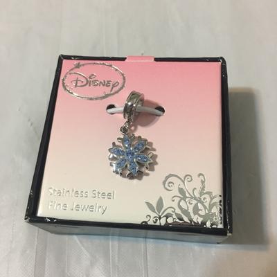 Disney Jewelry | Disney Frozen Snowflake Charm | Color: Blue/Silver | Size: Os
