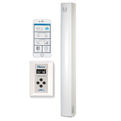 Humidex Myhome Basement Ventilation System 2400 Sq. Ft. Dehumidifier in White | 95.5 H x 11.5 W x 8.5 D in | Wayfair HCS-BMH-HDEX