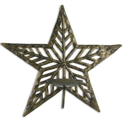 Beyond Borders Painted Star Sconce Wall Decor Metal in Brown/Gray | 12 H x 12 W in | Wayfair SM933