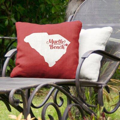 East Urban Home Indoor/Outdoor Pillow Polyester/Polyfill blend in Red | 16 H x 16 W x 3 D in | Wayfair C08EEEBB68A24B418C14FA7FC18489BA
