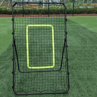 Ktaxon Baseball Pitching Rebound Nets, for Football Training Throwing Fielding Plastic in Black | 55.1 H x 35.4 W x 31.5 D in | Wayfair