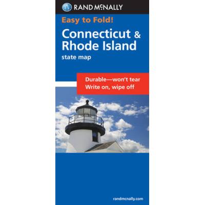 Rand Mcnally Easy To Fold: Connecticut, Rhode Island (Laminated Fold Map)