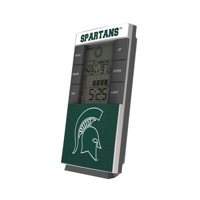 Michigan State Spartans End Zone Digital Desk Clock