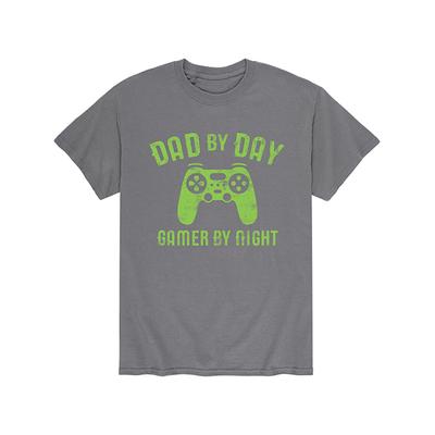 Instant Message Mens Men's Tee Shirts CHARCOAL - Charcoal 'Dad by Day Gamer by Night' Tee - Men