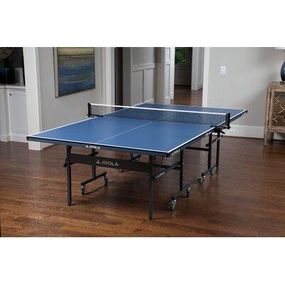 Joola USA JOOLA Tour Regulation Size Foldable Indoor Table Tennis Table Wood Steel Legs in Blue Brown Gray, Size 30.0 H x 60.0 W x 108.0 D in 11560