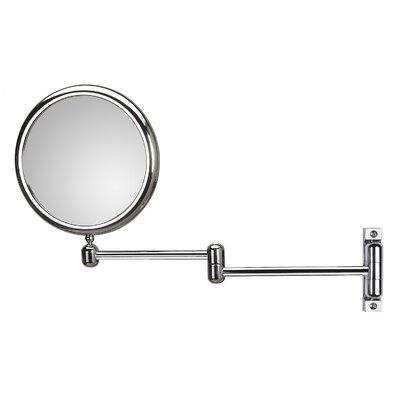 WS Bath Collections Mirror Pure I Modern & Contemporary Magnifying Makeup/Shaving Mirror Metal | 9.1 H x 9.1 W x 14.6 D in | Wayfair