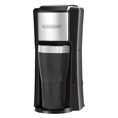 Black + Decker Single Serve Coffee Maker in Black/Gray, Size 12.0 H x 7.0 W x 5.9 D in | Wayfair CM618