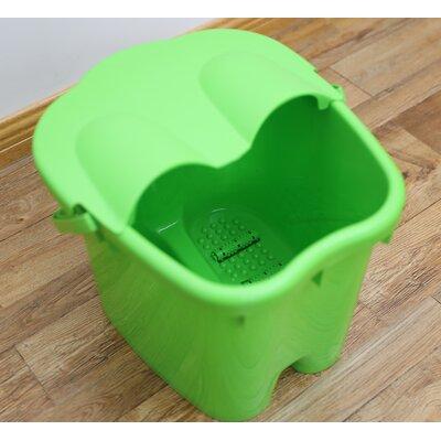 Basicwise Foot Massage Spa Bath Bucket w  Cover in Green | Wayfair QI003324