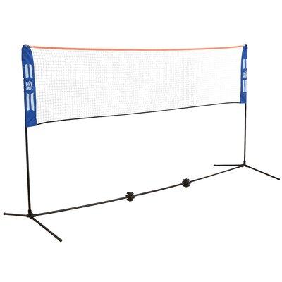 Hit Mit kids 17ft Badminton Net Set - Adjustable Height Portable Net for Pickleball, Volleyball, Soccer, Tennis in Black/Blue | Wayfair HM401