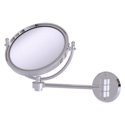 17 Stories Wall Mounted Make-Up 5X Magnification Mirror w/ Dotted Detail Metal in Gray | 10 H x 14 W x 8 D in | Wayfair WM-5/5X-PC