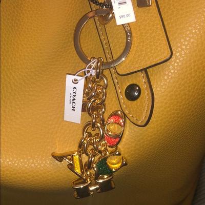 Coach Accessories | 100% Authentic Coach Goldmulti Keychain | Color: Gold | Size: Os