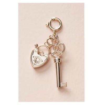 Anthropologie Jewelry | Lock & Key Romantic Decorative Charm | Color: Gold | Size: Os
