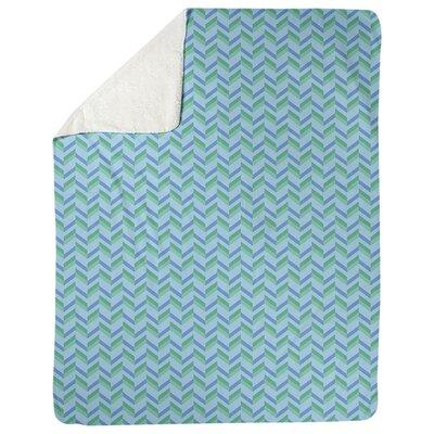 Latitude Run® Avicia Bunny Rabbit Blanket Microfiber/Fleece/Microfiber/Fleece in Green/Blue | 62.5 H x 52.5 W in | Wayfair