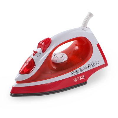 Commercial Care Steam Iron, 1200 Watts Steamer for Clothes, Self-Cleaning Portable Iron Stainless Steel in Gray | 5.6 H x 10.5 W x 4.13 D in | Wayfair