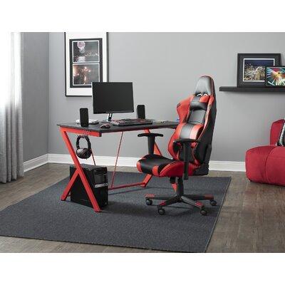 Latitude Run® High Back Ergonomic PC & Racing Game Chair Vinyl in Black/Red | 53 H x 29.5 W x 26 D in | Wayfair 38CE56520DCC436ABE748F7EC10D15EF