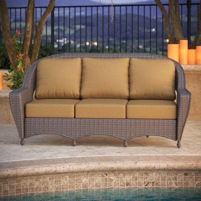 Andover Mills™ Outdoor Sunbrella Seat/Back Cushion in Brown, Size 6.0 H x 66.75 W x 25.5 D in | Wayfair ADE77DF9FC7F4269A722EFC68007A555