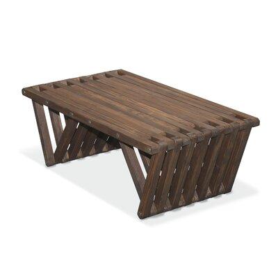 Union Rustic Darcus Solid Wood Outdoor Coffee Table Wood in Brown | 12 H x 36 W x 20 D in | Wayfair XQCT36YPEB