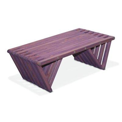 Union Rustic Darcus Solid Wood Outdoor Coffee Table Wood in Gray | 12 H x 36 W x 20 D in | Wayfair XQCT36YPPB