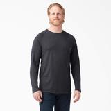 Dickies Men's Cooling Long Sleeve T-Shirt - Heather Black Size 3 (SL600)