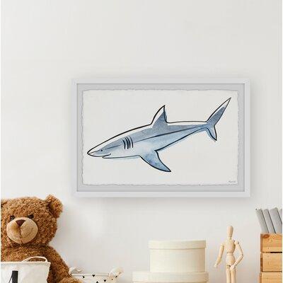 Harriet Bee Leatrice Rogue Shark Framed Art Paper in Brown | 20 H x 30 W x 1.5 D in | Wayfair CD17C11730BE4D1E9069A0270FED8859