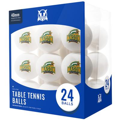 George Mason Patriots 24-Count Logo Table Tennis Balls