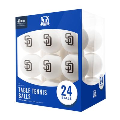San Diego Padres 24-Count Logo Table Tennis Balls