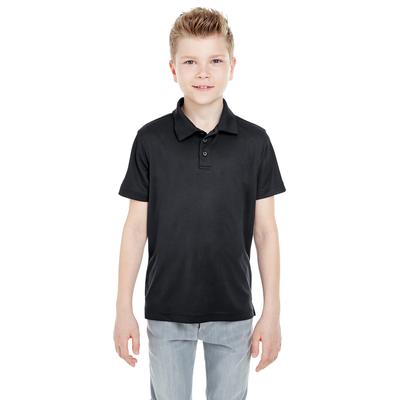 UltraClub 8210Y Youth Cool & Dry Mesh PiquÃ© Polo Shirt in Black size XL | Polyester