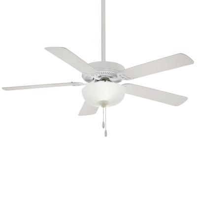 Minka Aire Contractor 52 Inch Ceiling Fan with Light Kit - F448L-WH