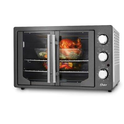 Oster French Door Toaster Oven in Gray, Size 15.6 H x 20.5 W x 23.8 D in | Wayfair 31160840